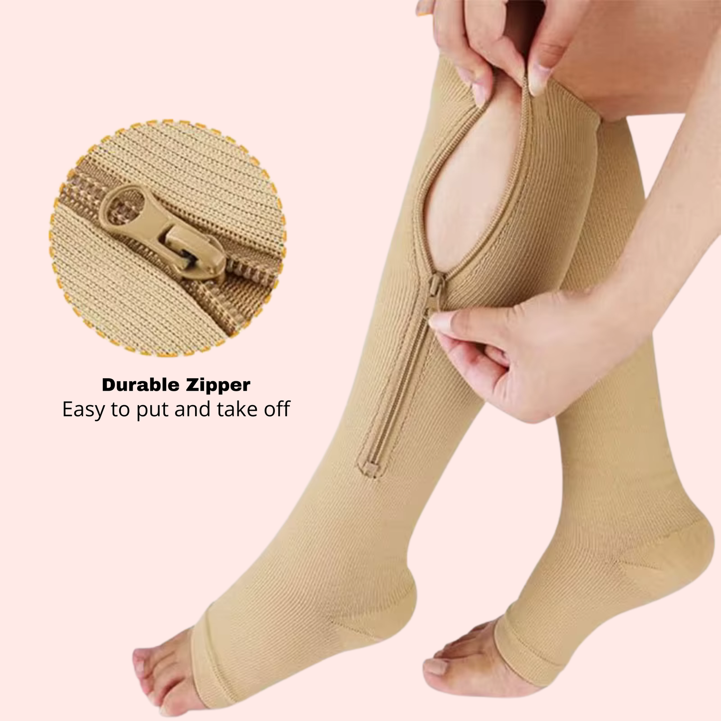 Pregnancy Zipper Compression Socks