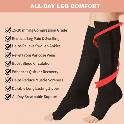 Pregnancy Zipper Compression Socks